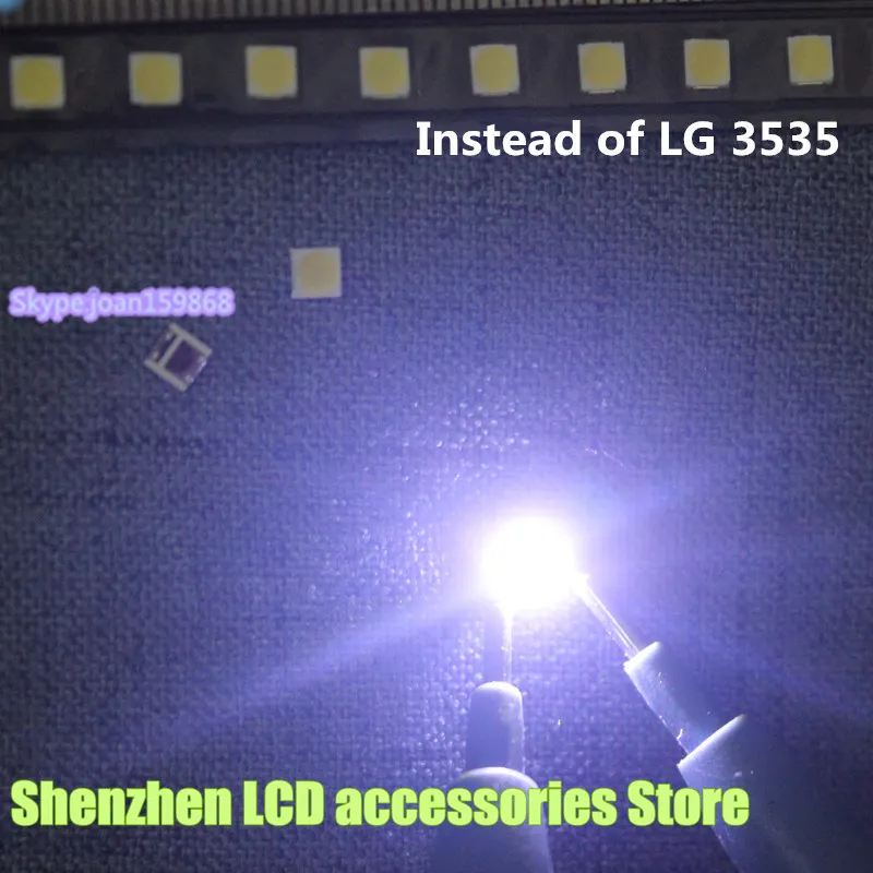150 шт./лот для замены LG SMD LED 3535 6 в холодный белый 2 Вт LG32 &quot/ LG42&quot / LG47 &quot большой