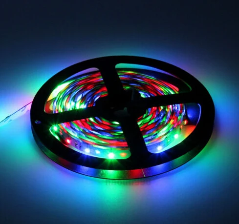 

50m/lot RGB 3528 LED Strip Lamp 60led/m DC12V Non-waterproof RGB LED Flexible Strip Light for Decoration