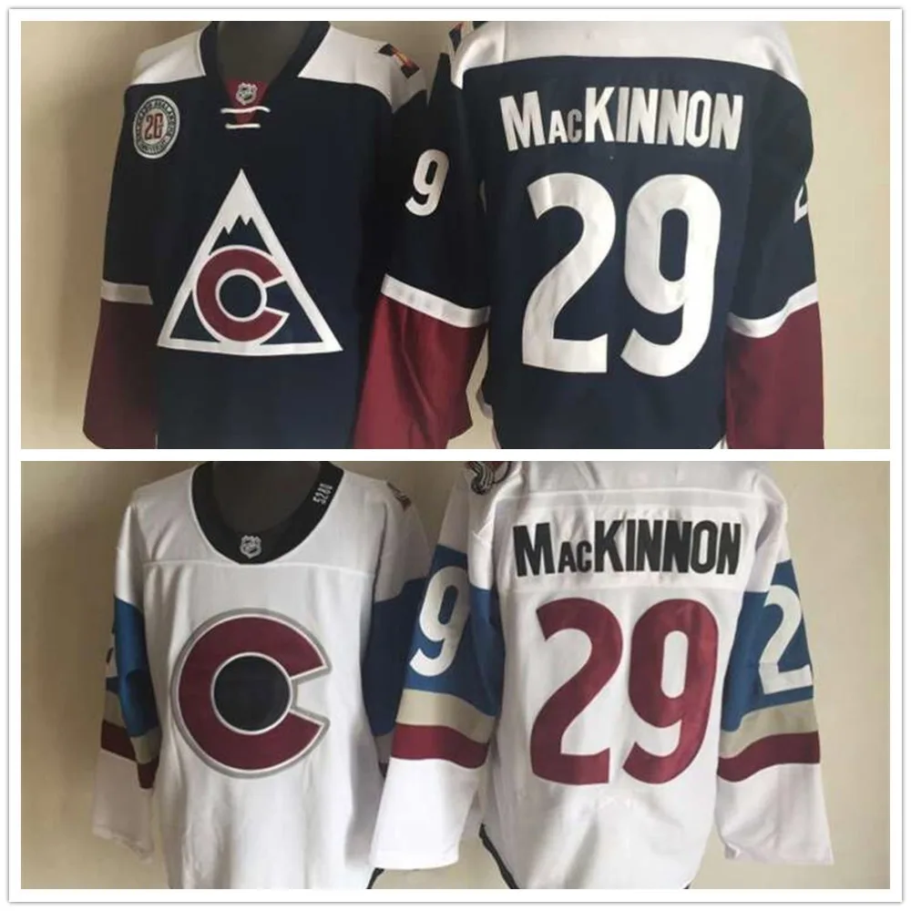 Новый мужской колорадо эвеланш кофта # 29 натан маккиннон хоккей джерси 2016 Series
