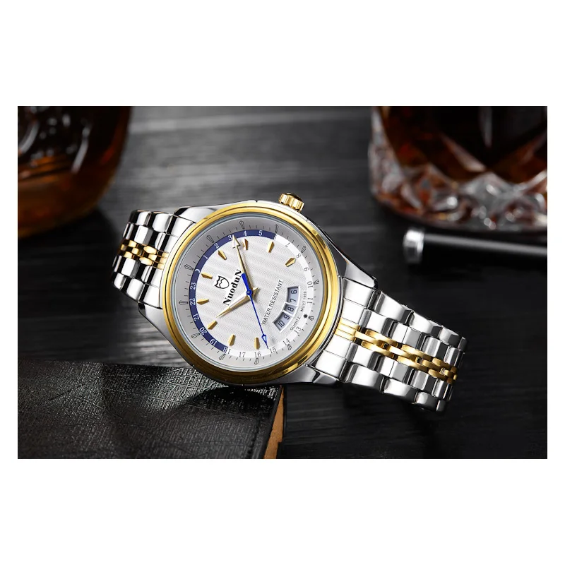 Часы наручные мужские Кварцевые водонепроницаемые брендовые Роскошные деловые