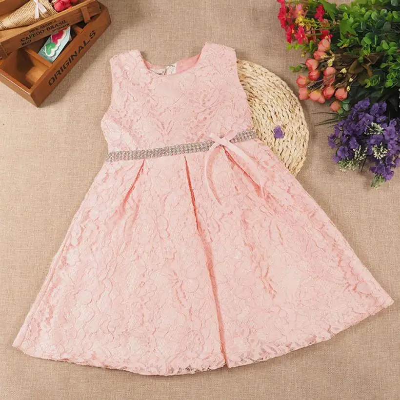 Розовые Белые Платья с цветочным узором для девочек на свадьбу день рождения