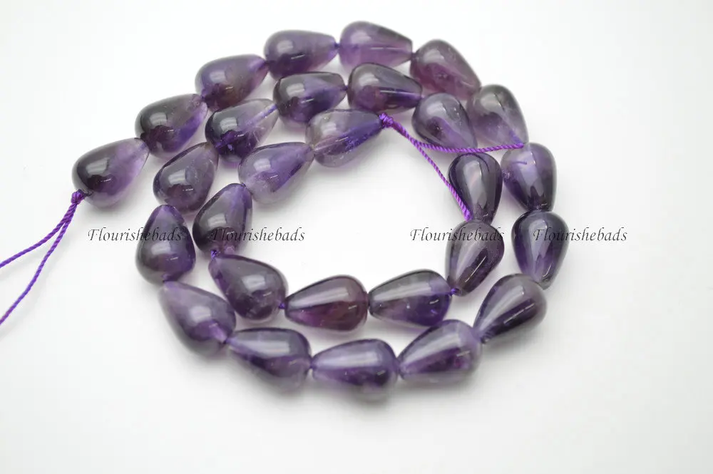 Оптовая продажа высококачественные бусины из натурального аметиста 10x14 мм в
