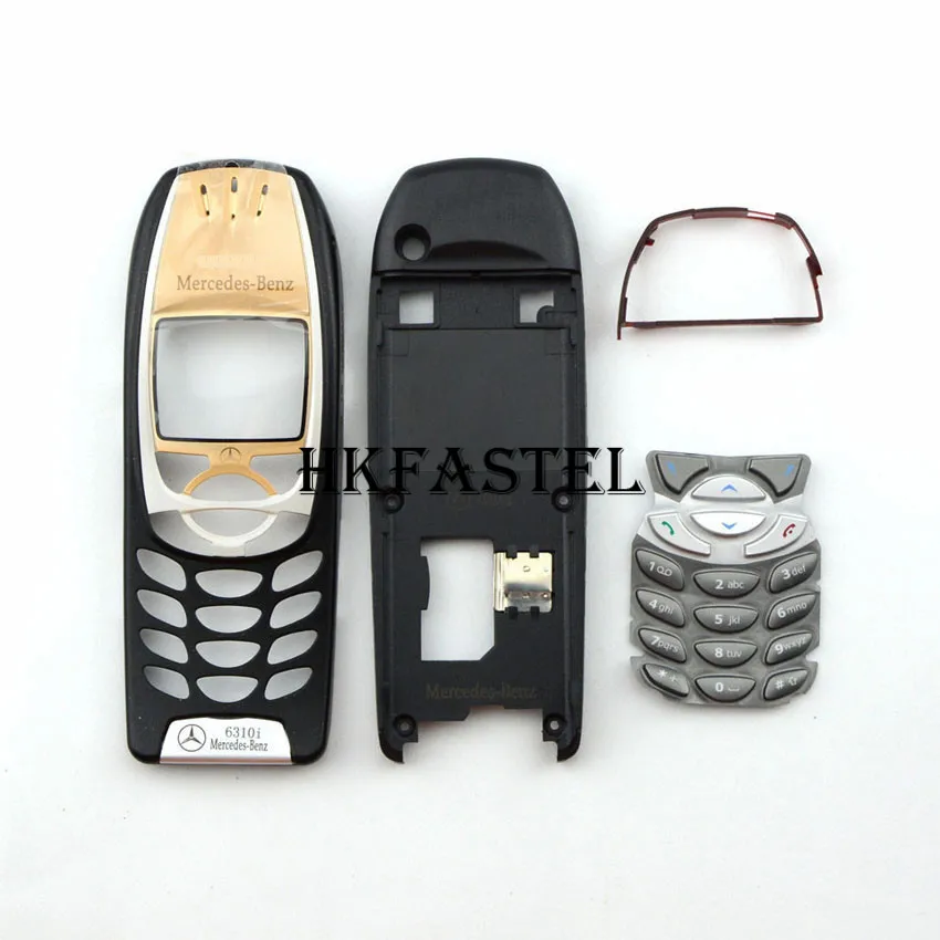 Black Для Nokia 6310i Mercedes-Benz Логотип Высокое качество полный корпус телефона чехол+ клавиатура+ Инструменты - Цвет: Black