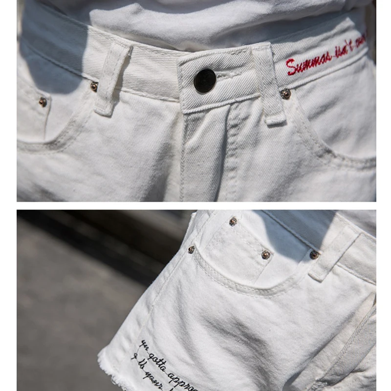 Женские джинсовые шорты с завышенной талией новинка 2019 свободные универсальные