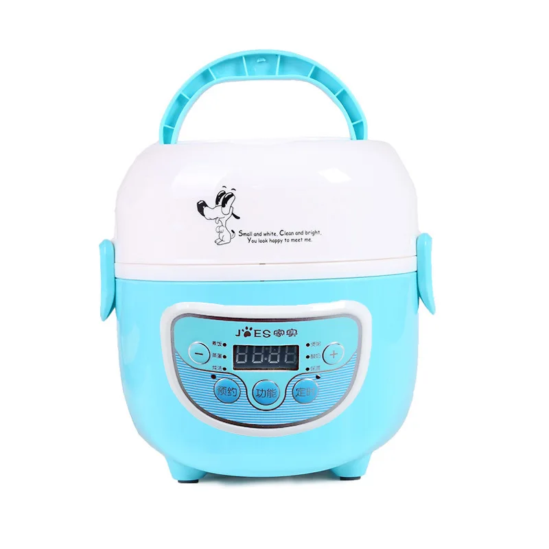 1.3L Mini Rice Cooker Electric Double Boilers Small Keep Wram Food Container for School Offce Home |