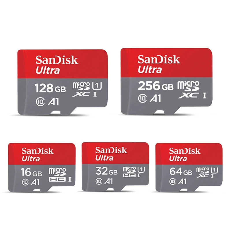 SanDisk MicroSD карты памяти на 16 ГБ 32 64 Гб 128 256 400 карта C10 U1 A1 флеш-карта Micro SD для телефона