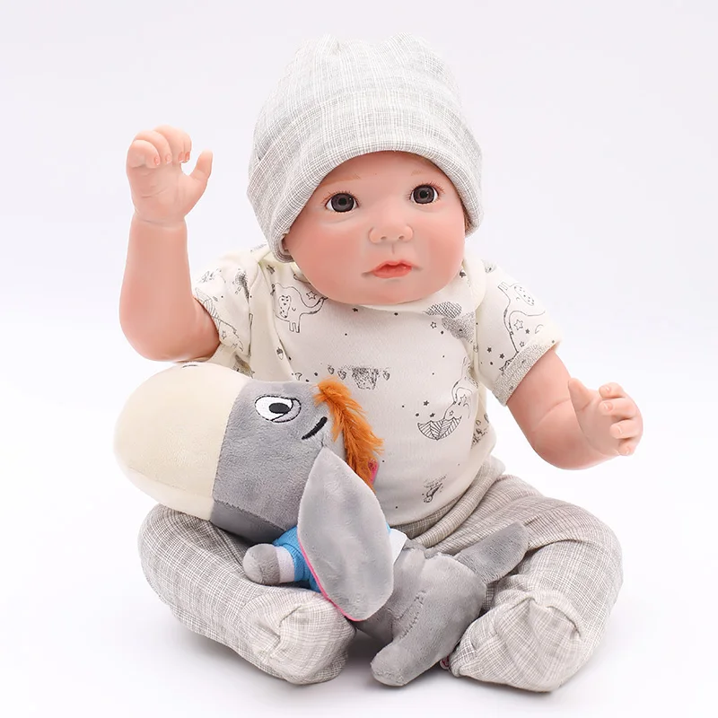 50 см 20 дюймов силиконовые Bebe Reborn Baby Doll игрушки Реалистичные розовые платья