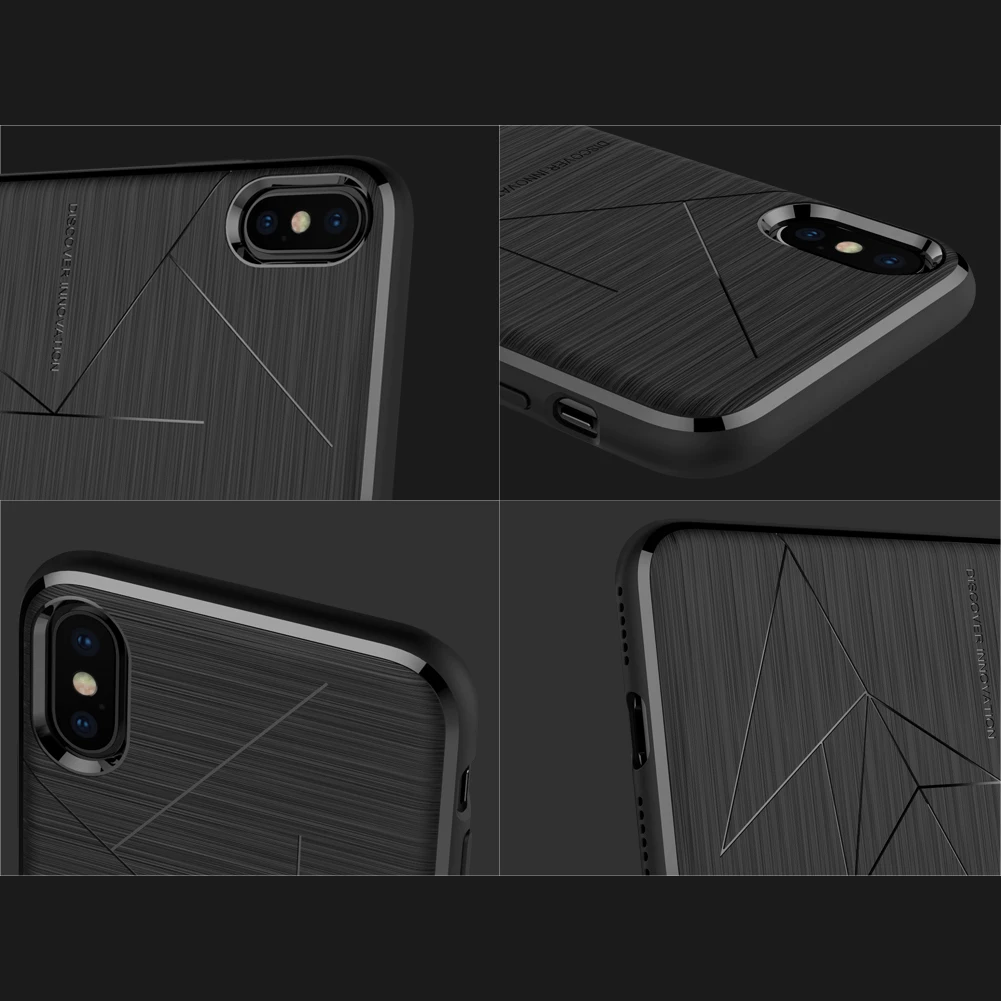 NILLKIN Magic чехол для IPhone X Xs 5," ТПУ противоударный чехол для IPhone Xs X Чехол подходит для Автомобильный магнитный держатель Беспроводное зарядное устройство