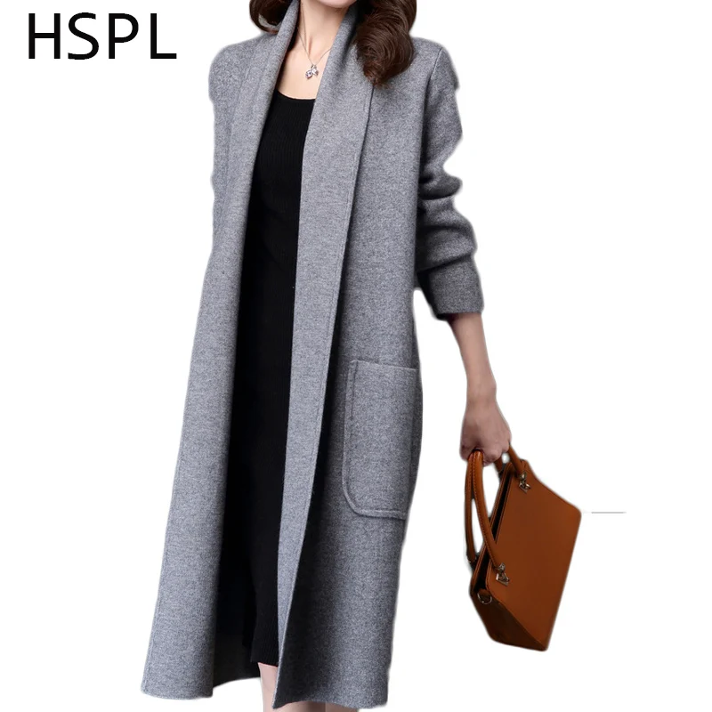 Cardigan Women 2017 Cardigans Knitted Fashion Sweater Long Jumpers Open Stitch With Sleeve Gilet Femme Manche Longue |