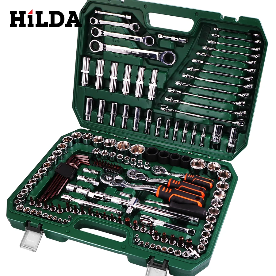 Mechanic Tools Set Socket Wrench for Auto Ratchet Spanner Screwdriver Hex Key 121PC Car Repair | Инструменты