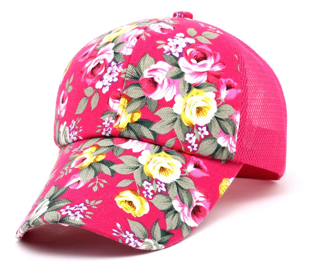 2016 hot sale female floral baseball hat for women spring and summer casual cap girls sun snapback hats sport l leisure | Спорт и
