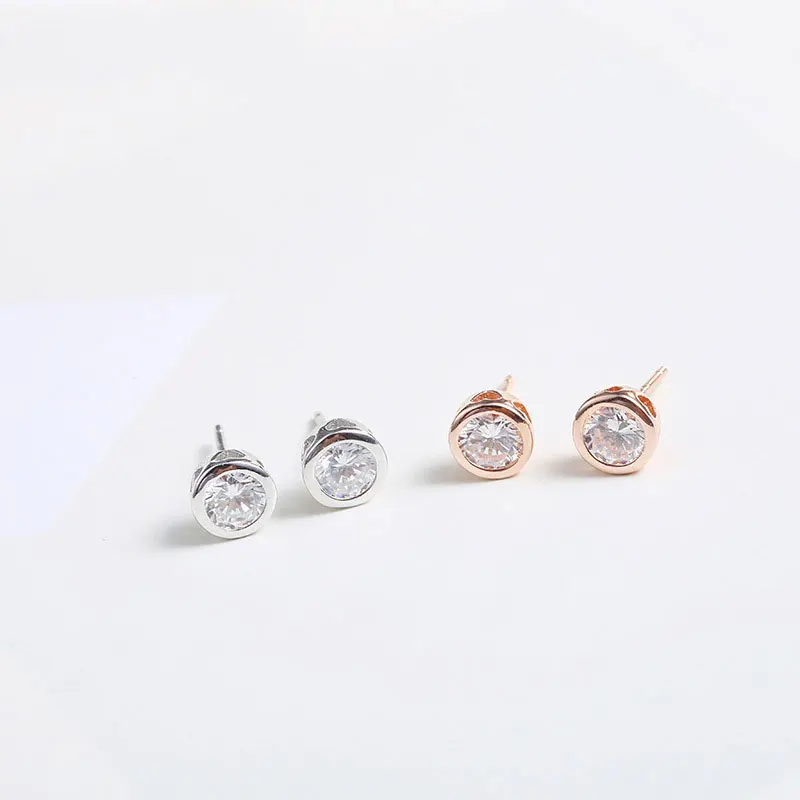 FNJ 100% 925 серебряные серьги для женщин S925 Стерлинговое Серебро boucle d'oreille Белый AAA