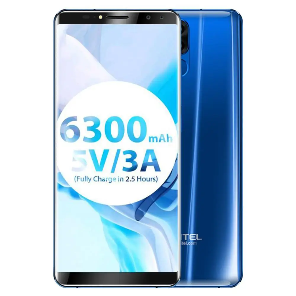Oukitel K6 5 99 дюймов 6300 мАч батарея Лицо ID 6 ГБ + 64 Гб М восьмиядерный смартфон 4G