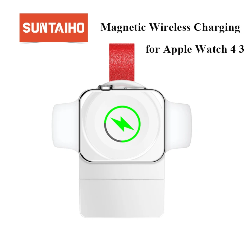 Suntaiho для apple Watch зарядное устройство Магнитная быстрая Беспроводная зарядка Apple 4 3
