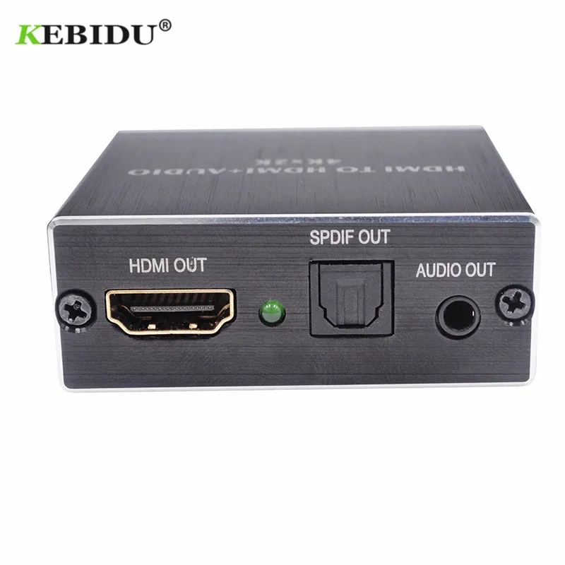 Kebidu аудио экстрактор оптический TOSLINK Spdif + 3 5 мм стерео конвертер HDMI совместимый
