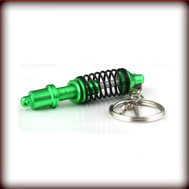 Universal Adjustable Alloy men Car Interior Suspension Keychain Coilover Spring Tuning Part Shock Absorber Keyring Gift | Украшения и