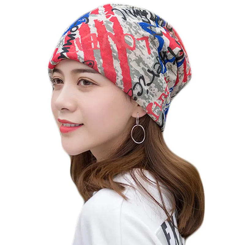 

Summer Multifunctional Headscarf Unisex Men Women Skullies Beanies Hedging Cap Knitted Cotton Caps Bonnet Female Casual Hat