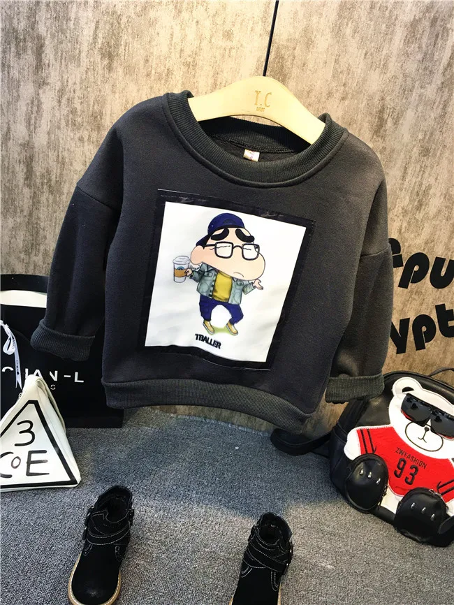 Комплекты зимней одежды для мальчиков плотные кожаные пальто свитер штаны на