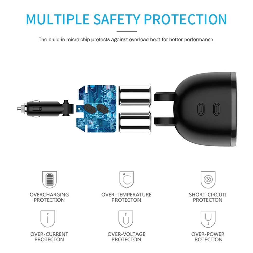 Автомобильное зарядное устройство с двумя USB-портами 5 В 3 6 А | Автомобили и