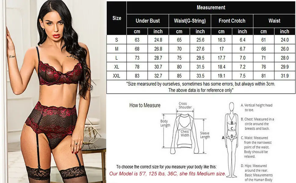 Сексуальное женское нижнее белье Женский комплект с бюстгальтером Ночная одежда