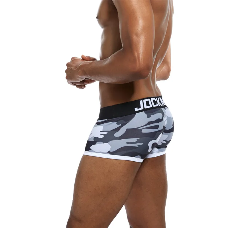 JOCKMAIL, 5 значений, посылка/Лот, камуфляжное Мужское нижнее белье, боксеры, calzoncillos hombre, трусы для геев, мужские трусы, шорты
