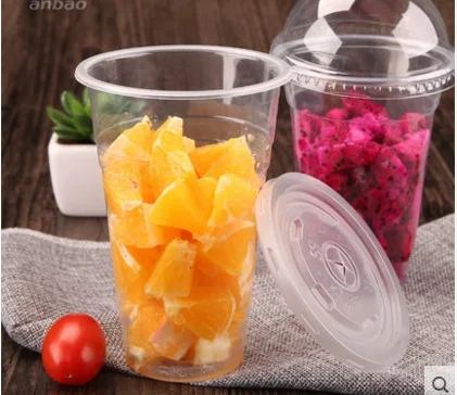 Оптовая продажа 50 шт./компл. прозрачная одноразовая пластиковая чайная чашка