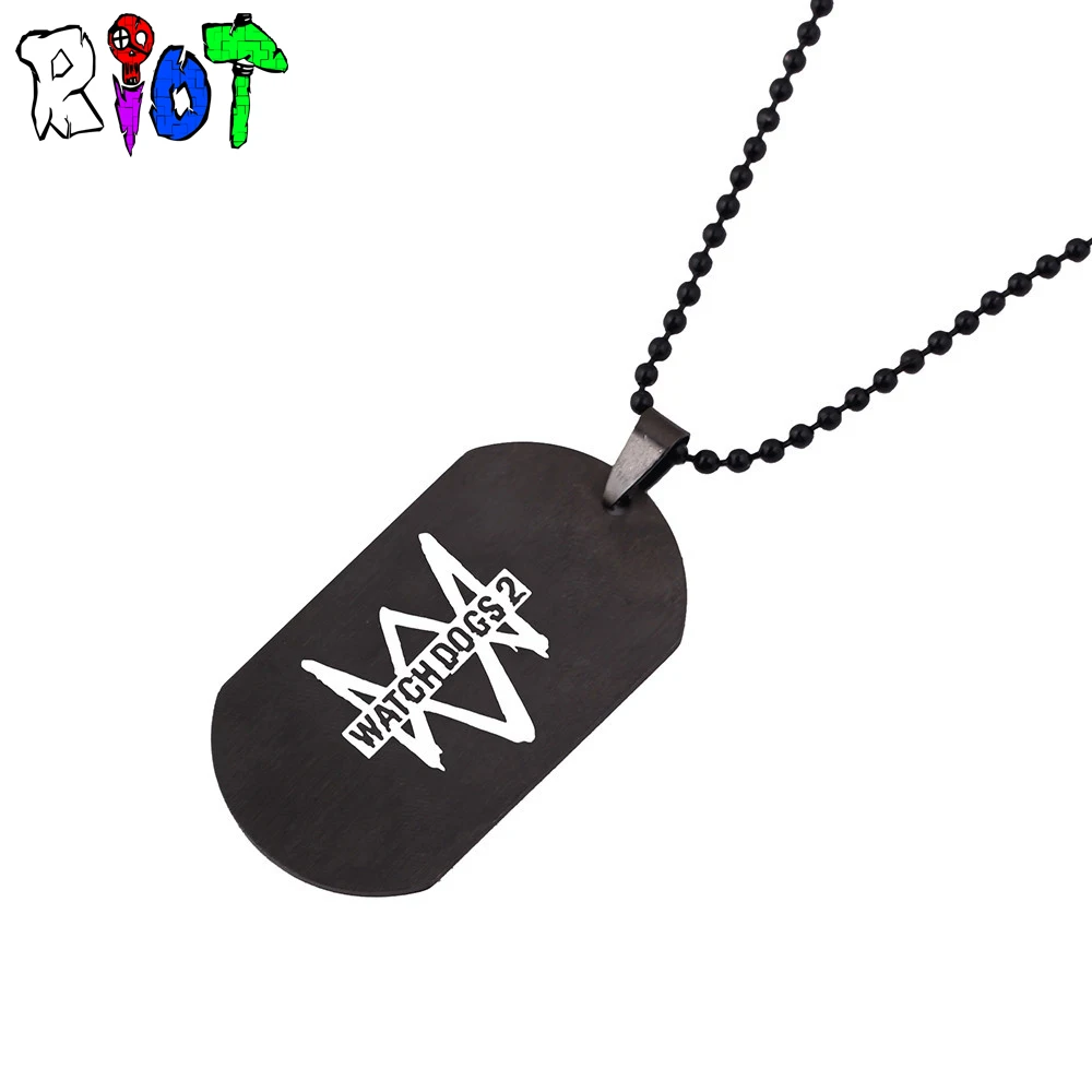 Игровые часы собаки 2 лого из нержавеющей стали колье цепочка круглые бусины