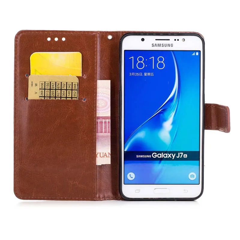 Роскошный кожаный чехол для Samsung Galaxy J3, J5, J7 года Grand J2 Prime S8 S9 J4 J6 A9 A7 S3 S4 S5 S6 S7 край J730FM крышка