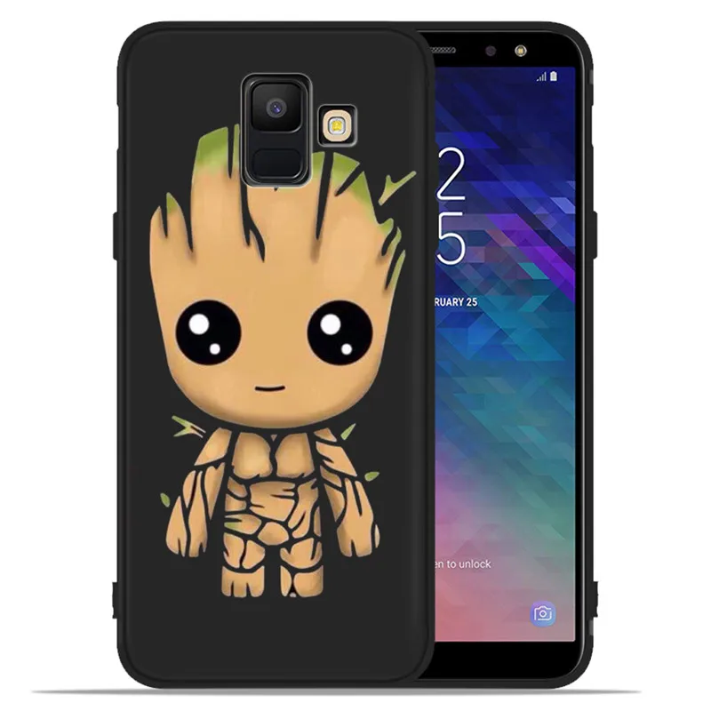 С принтом «Звездные войны» с изображением грута Мстители Marvel для samsung Galaxy A9 A8 A7 A6 A5 A3 J3 J4 J5 J6 J8 плюс чехол для телефона чехол Coque Etui