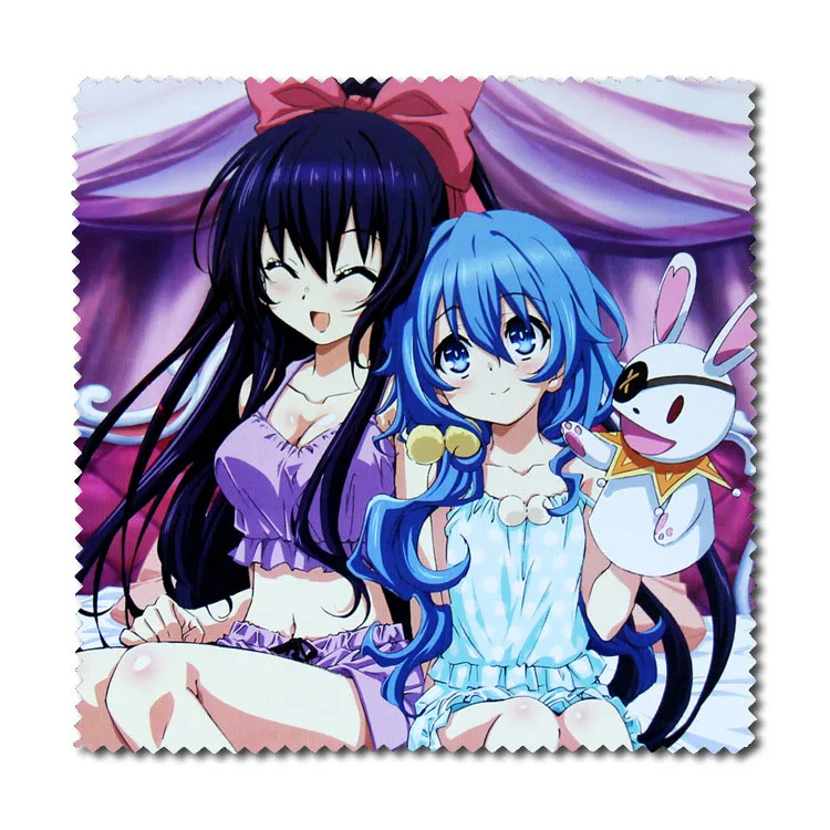 2 шт./компл. аниме «DATE A LIVE» очковых линз очки чистой тканью Каруми очиститель экрана ноутбука ткань для очистки - Цвет: I