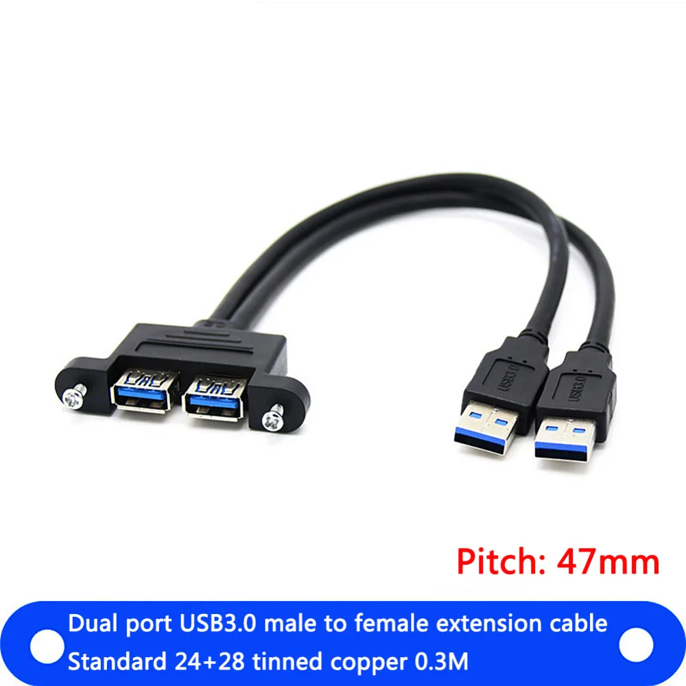 Два комбинированных Удлинителя USB 3 0 с разъемом винтовой панелью | Компьютеры и