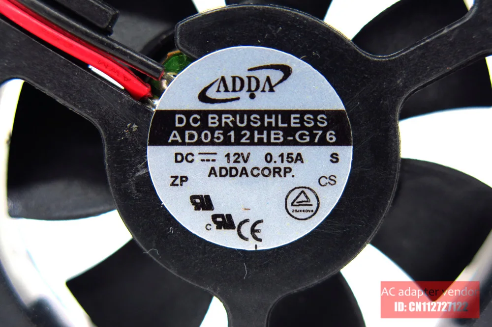 

Original ADDA AD0512HB-G76 DC12V Bearing 50*50*10M cooling fan