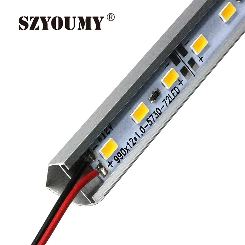 SZYOUMY 50 см DC 12В 36leds SMD 5630 LED жесткая Жесткая светодиодная полоса с U / V типа