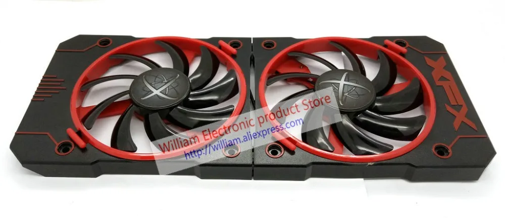 Оригинальный Корпус для видеокарты XFX R9 380 380X 370 370X RX460 560 охлаждающий вентилятор |