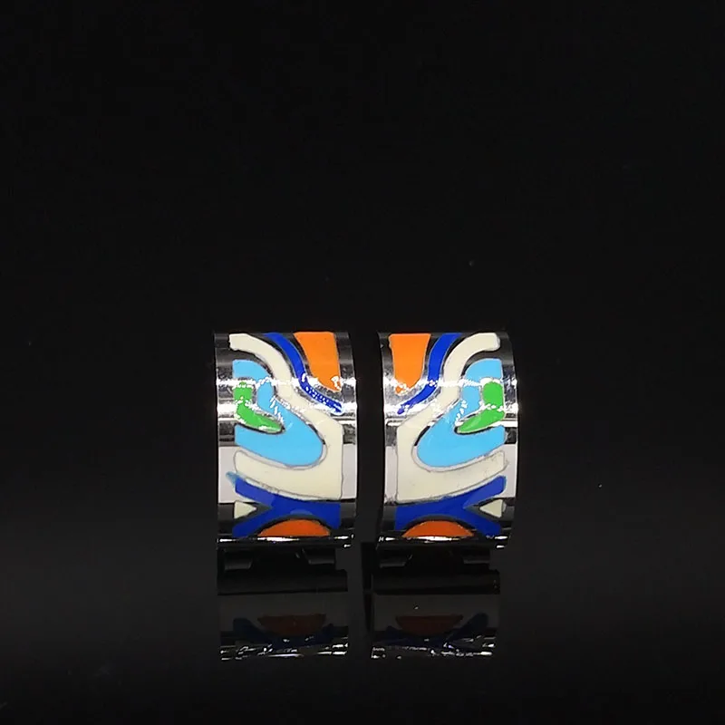 2019 Модный Синий Геометрический набор украшений для женщин из нержавеющей стали