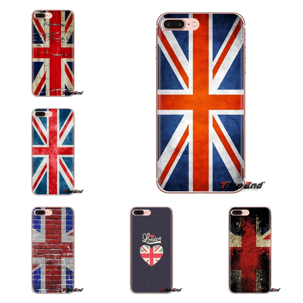 Прозрачный мягкий чехол для LG Spirit Motorola Moto X4 E4 E5 G5 G5S G6 Z Z2 Z3 G2 G3 C Play Plus Mini england uk flag |