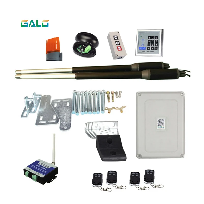 GALO 200kgs двигателя Системы автоматические двери AC220V/AC110V качели драйвером привод идеальный костюм ворота для бутылок Открыватель GSM-ворот