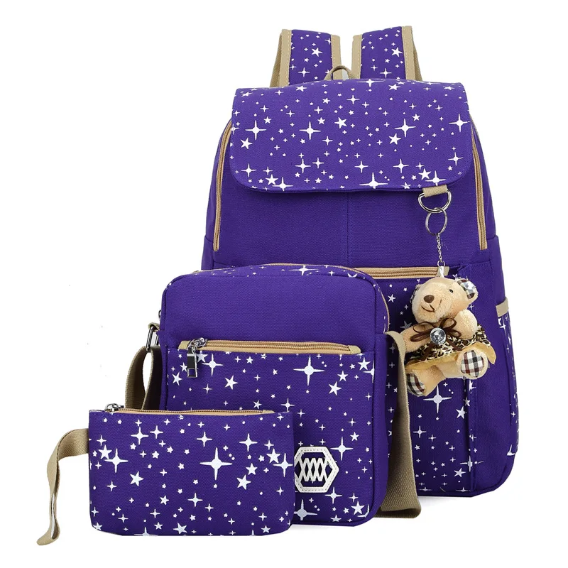 "Вместительный рюкзак с медведем, детские школьные сумки для подростков, рюкзаки для девочек, с принтом, милая школьная сумка Mochila Infantil"