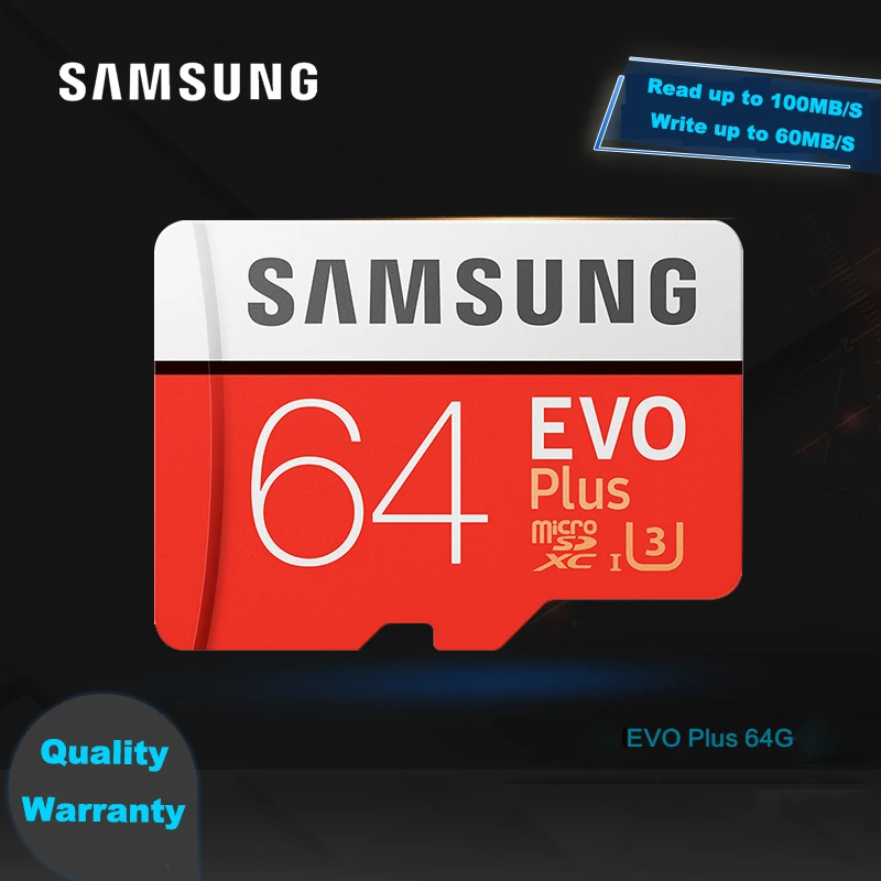 Карта памяти SAMSUNG Micro SD 64 ГБ Карты Памяти Class10 SDHC UHS-I u3SD карты Trans Microsd Картао де Memoria Tarjeta SDTF Карты Для смартфон micro sd 64 ГБ