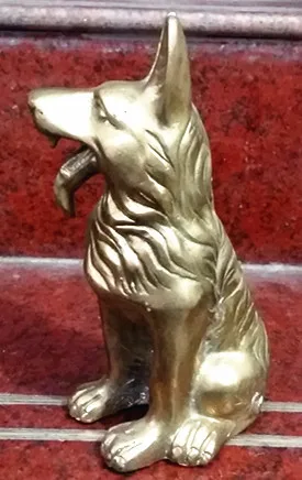 

China zodiac bronze dog mascot bronze household decoration