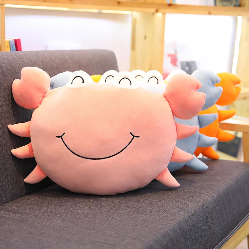 1 шт. 45 см Моделирование Kawaii Краб плюшевые игрушки для детей мягкие подушки
