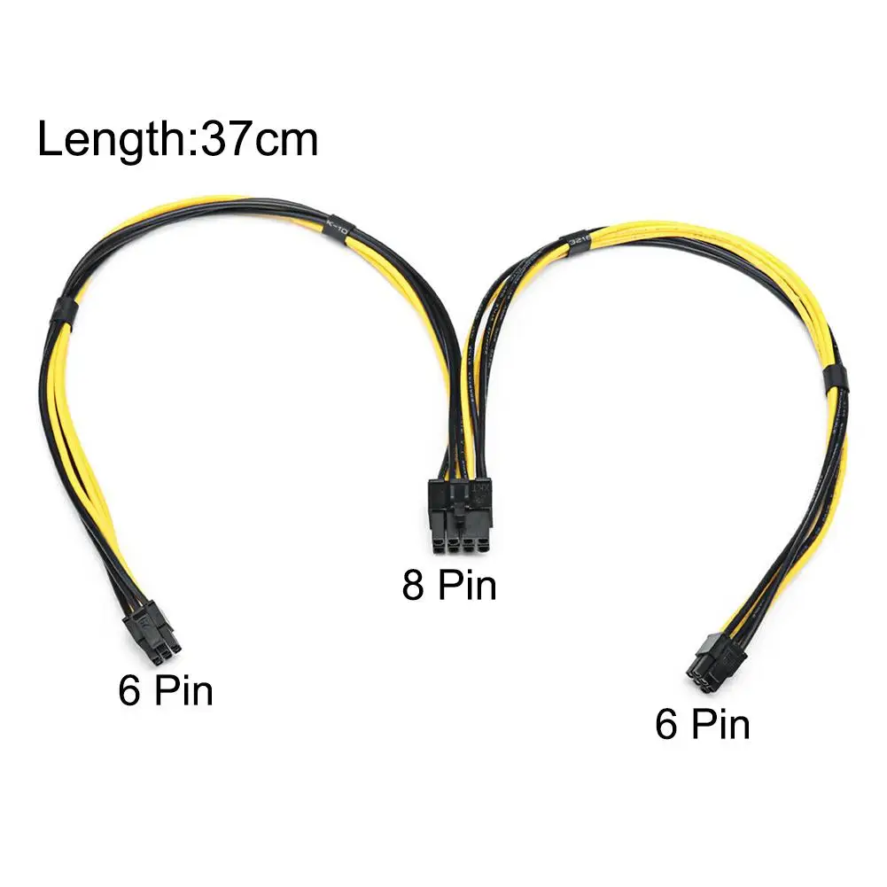 Для видеокарты Mac Pro графическая карта 18AWG двойной мини 6 Pin к 8 Male PCI E шнур