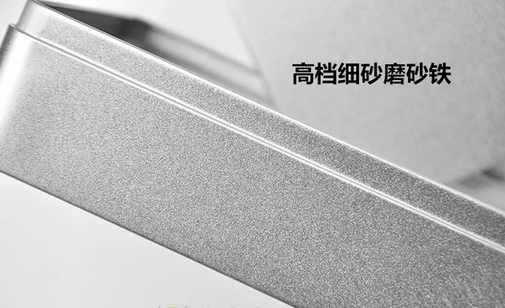 1 шт. металлическая жестяная коробка серебряная твердая с крышкой Упаковка для