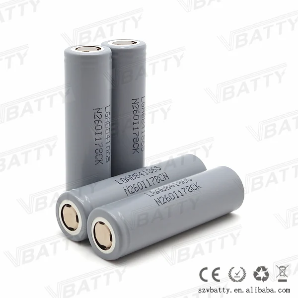 1 шт. 3,7 v 18650 B4 перезаряжаемый аккумулятор 2600mah литий-ионный Незащищенный для LG chem 18650B4 cell vs sanyo 2600& ICR18650-26F
