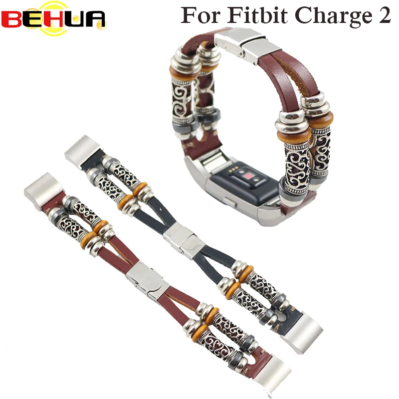 

High Quality Leather Strap For Fitbit Charge 2 Band Smart Bracelet Replacement Watchband Bracelet For Fitbit Charge2 Watch band