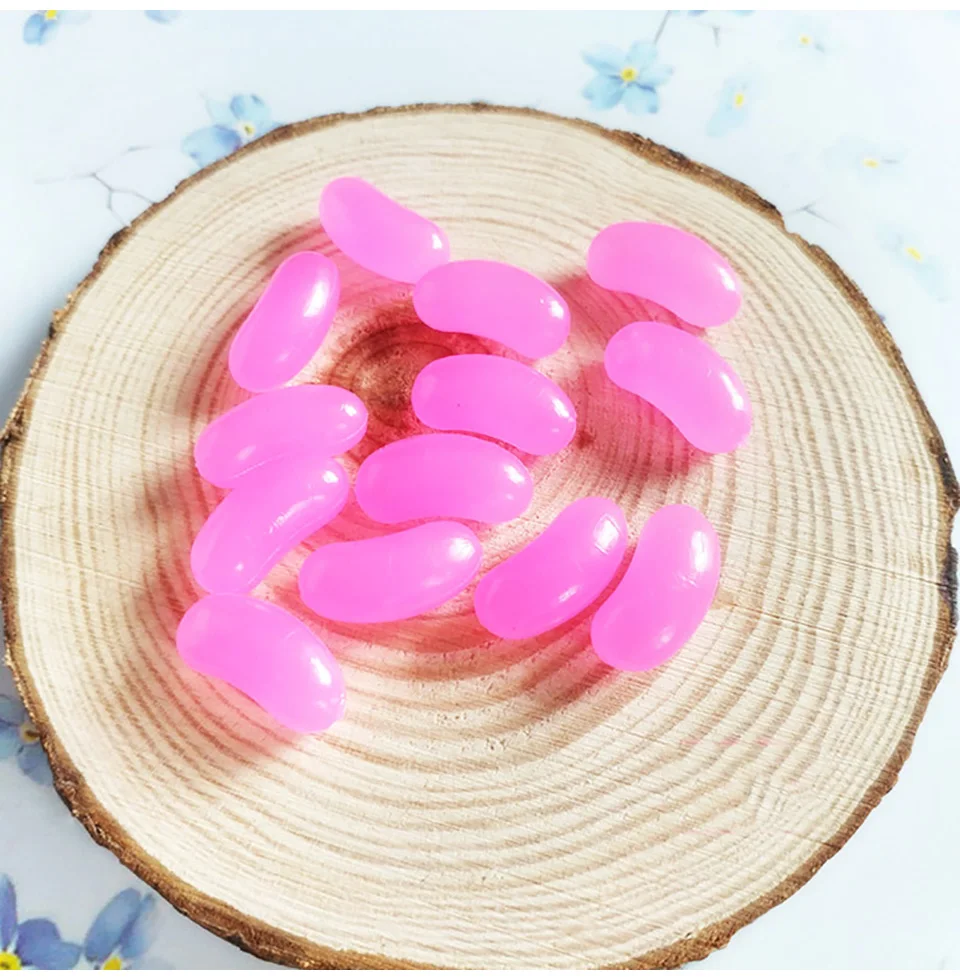 10 шт. мини смолы желе бобы DIY Lizun Моделирование еда конфеты деко части поддельные конфеты торт пушистые прозрачные поставки слаймов аксессуары