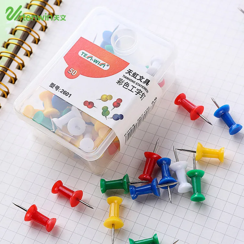 50 шт./лот цветные кнопки нажимные булавки карта Pin пробковая доска Thumb Tacks Pushpin Bts канцелярские пуговицы булавки офисные школьные принадлежности