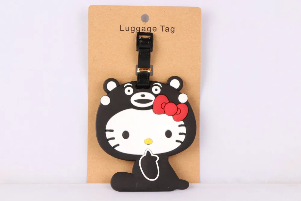 1 шт. hello kitty ПВХ сумка Подвеска путешествия название бирка новинка игрушки|novelty