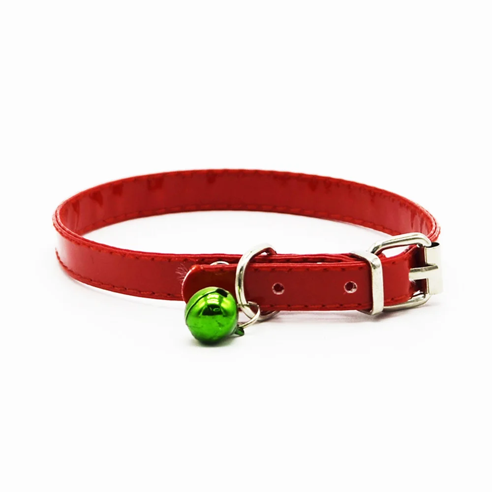 

200pcs/lot Colorful Leather Pet Dog Cat Collars Puppy Cat Choker Collar