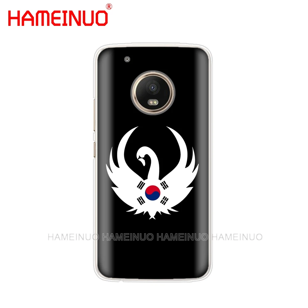 HAMEINUO корейский флаг чехол для телефона Motorola Moto X4 E4 C G6 G5 G5S G4 Z2 Z3 PLAY PLUS|Бамперы| |